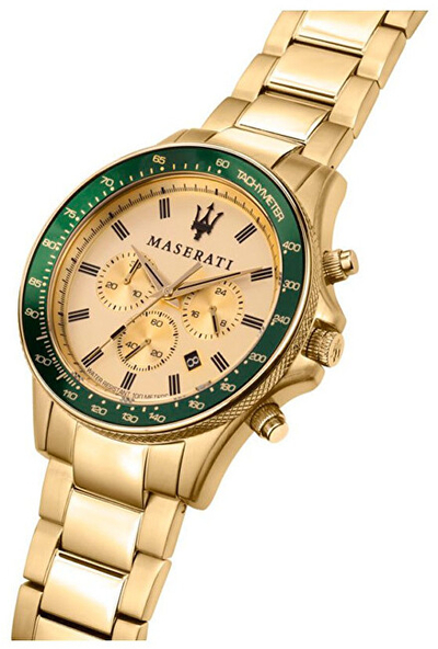 Orë dore për meshkuj Maserati Sfida Chronograph R8873640005, e artë