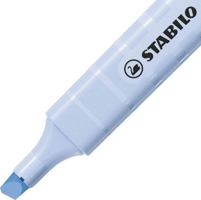 Marker theksues Stabilo Swing Cool Pastel, majë daltë, blu pastel