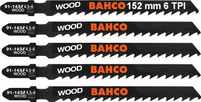 Tehe sharre pendulare Bahco 91-444-5P, bimetal, 152 mm 6 TPI, të zeza
