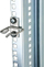 Unazë kabllosh Triton Type D1, 40x40mm, çelik inox, argjendtë