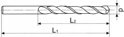Spiral betoni Widia SDS Plus 26x800 mm, diametër 26 mm, gri
