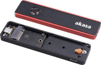 Kuti e jashtme SSD Akasa AK-ENU3M2-06, M.2 PCIe NVMe, USB-C 3.2 Gen 2, alumini
