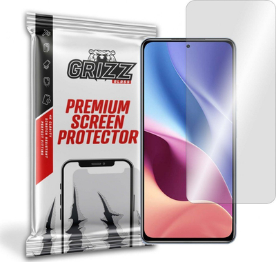 Mbrojtës ekrani GrizzGlass Hybrid Glass për Xiaomi POCO F3 5G, xham hibrid, i tejdukshëm