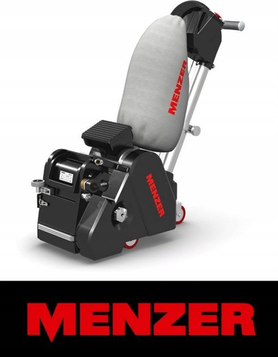 Makineri lëmimi parketi Menzer BSM 750 E, brez 200 mm, me thes pluhuri, e zezë