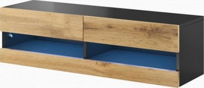 Mbajtëse TV Cama VIGO NEW, 140cm, dru wotan, e zezë