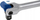 Shkop artikulues për çelësa tubularë Rockforce, 1/2", 380mm, çelik krom vanadium