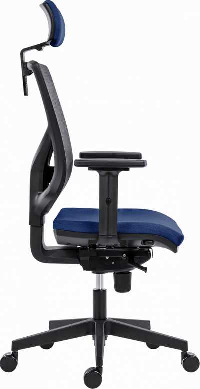 Karrige zyre ergonomike Powerton ERGO TINA, mekanizëm synkron, mbështetje lumbare, blu e errët