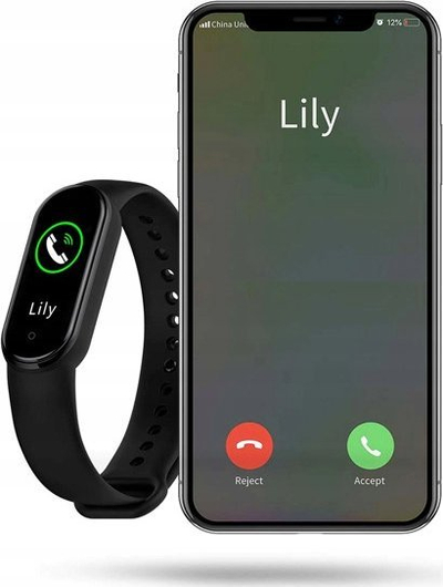 Byzylyk inteligjent M8 Smart Band, Bluetooth, mat rrahjet e zemrës, i zi