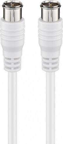 Kabllo SAT Wentronic Goobay 50748, F-Quick në F-Quick, 2.5 m, e bardhë