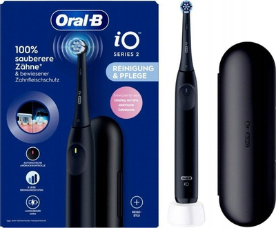 Furçë dhëmbësh elektrike Oral-B iO Series 2, 3 mënyra pastrimi, bateri litium-jon, e zezë