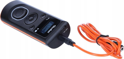 Telekomandë shkrehësi Rollei Cable Shutter Release, për Canon DSLR, ekran OLED, portokalli e zezë