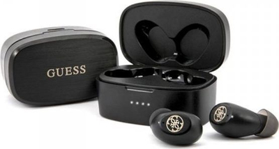 Kufje wireless Guess TWS GUTWSJL4GBK, Bluetooth 5.0, me kuti karikimi, të zeza
