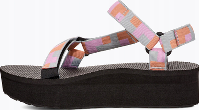 Сандали за жени Teva Flatform Universal, платформа 4,4 cm, ремени од полиестер, црни