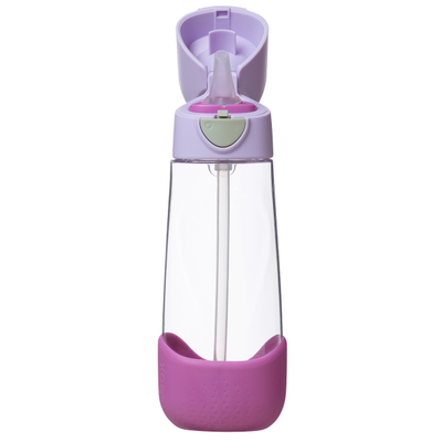 Shishe uji b.box Tritan me pipë, 600ml, kundër rrjedhjes, blu e pjeshkë