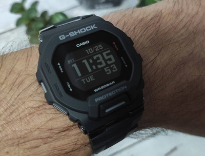Ora sportive Casio G Shock GBD 200 G Squad, Bluetooth, që s’e ha goditja, e zezë