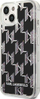 Kapak telefoni Karl Lagerfeld Liquid Glitter Monogram për iPhone 14 Plus 6.7", i fortë, i zi