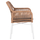 Kolltuk jashtme Topin 58x60x83Hcm (HM6048.01), bardhë/ kaftë/ gri