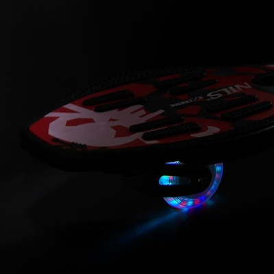 Waveboard Nils, rrota me LED, ABEC-7, i kuq