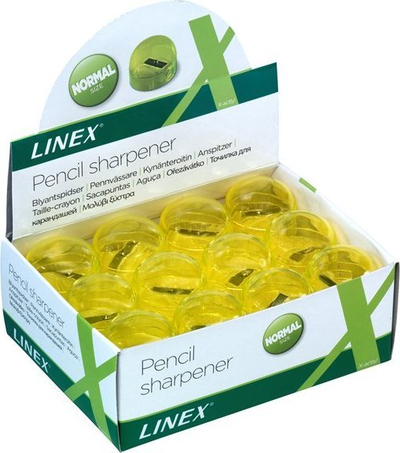 Mprehës lapsash Maped, plastik transparent, me depozitë, i verdhë