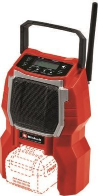 Radio pa kabllo Einhell TC-RA 18 Li BT, 18V, AM FM, e zezë me të kuqe