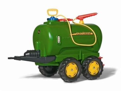 Играчка приколка John Deere 122752, резервоар за вода 19L, двоосовинска, зелена