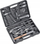 Set veglash KWB 375500, 63 pjesë, në kuti plastike, e zezë