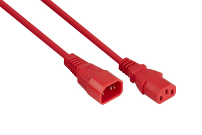 Кабел за струја Kabelmeister SK1430 R010, IEC C14 во IEC C13, 1m, црвен