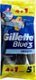 Brisk njëpërdorimësh Gillette Blue 3, 5 copë, blu