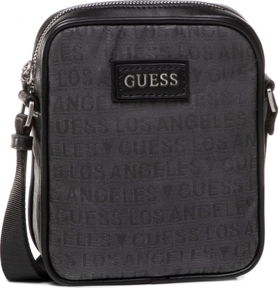 Çantë dokumentesh Guess Dan HMDLJCP0317, shpatullore, material stof, e zezë