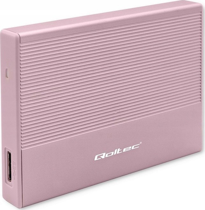 Kuti e jashtme për disk Qoltec, 2.5", USB 3.0, 2TB, rozë