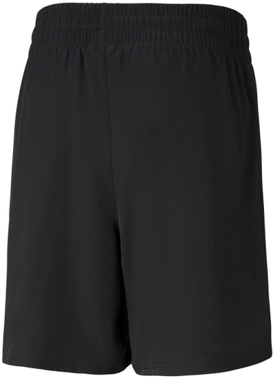 Shkurta sportive Puma Training Woven, rrjetë ajrosëse, beli elastik, të zeza