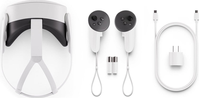 Kufje VR Meta Quest 3S, 128GB, realitet virtual dhe mixed, e bardhë