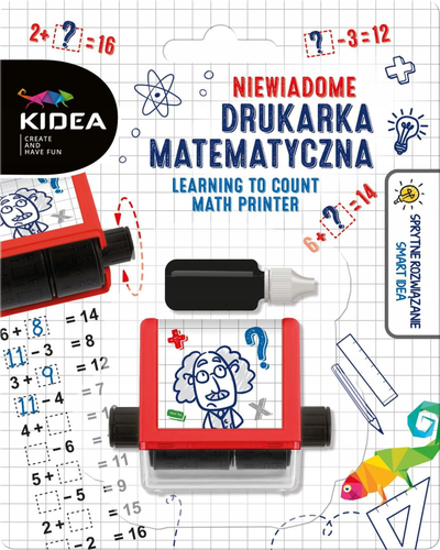 Stampilë matematike Kidea Derform, rrotulluese, për fëmijë