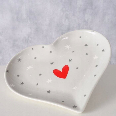 Enë dekorative Boltze Home Anella, 17 x 17 x 2 cm, gri
