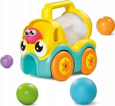 Lodër autobetoniere Tomy Toomies Wesoła Betoniarka E73669, me toptha, shumëngjyrëshe
