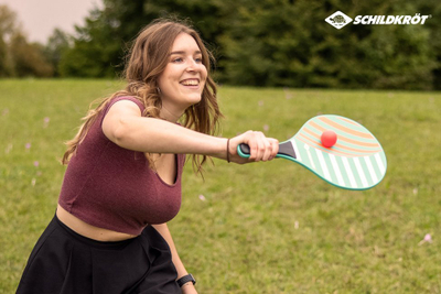 Set raketash plazhi Schildkrot SFS Beach Paddle Ball, 2 raketa, 2 topa, shumëngjyrësh