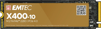 SSD Емтек X400-10 M.2, 4TB, PCI Експрес 4.0 НВМе