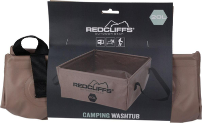 Pellg i palosshëm kampingu Redcliffs, 20L, katror 35x35x16cm, kafe