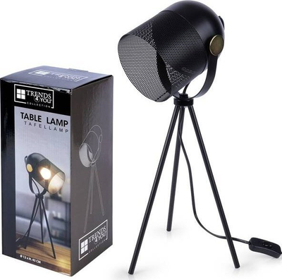 Lampë tavoline Trends4You Loft, 45cm, metalike, e zezë