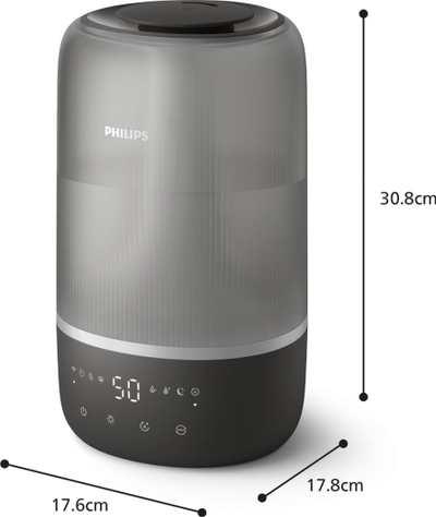 Lagështues ajri Philips HU1510/03, 3L, kontroll me aplikacion, gri