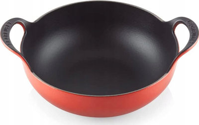 Tigan balti Le Creuset Traditional Round, gize e emaluar, 24cm, i kuq