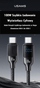 Kabllo USB C Usams HX Series, 1.2m, 100W, me ekran digjital