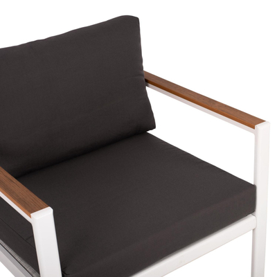 Set alumini LIFE 4-pjesësh për ambient të jashtëm (HM5089.11), bardhë/ gri