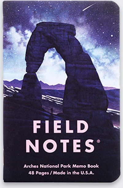 Set fletore xhepi Field Notes National Parks 3 copë, 48 faqe, dizajn Grand Teton Arches Sequoia, shumëngjyrëshe