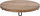 Tabaka dekorative nga mango “Natural Mango Wood Log Slice”, 40 cm, dru mango, ngjyrë natyrale