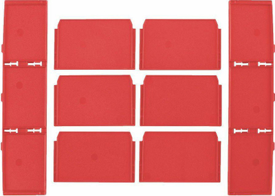 Set ndarësish Milwaukee Packout 3 Drawer, plastik, i kuq