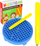 Lojë magnetike MEGA CREATIVE Magnetic Drawing Board, 120 toptha metalikë, 3+, blu e verdhë