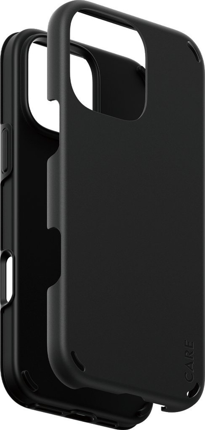 Mbulesë telefoni PanzerGlass CARE Double Defense, për iPhone 16 Pro Max, kompatibile MagSafe, e zezë