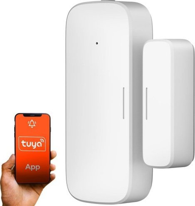 Senzor sigurie Extralink Smart Life për dyer dhe dritare, me alarm, i bardhë