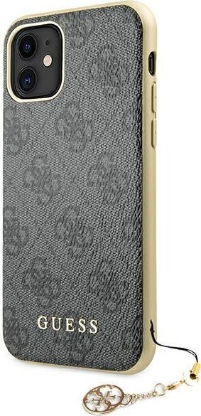 Kapak telefoni Guess GUHCN61GF4GGR, për iPhone 11 6.1", i fortë, gri